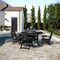 Flash Furniture Colonel Commercial Grade Indoor/Outdoor 48-in Rnd Recycled HDPE Adirondack Dining Table for 4, Blk LE-HMP-248-01-BLK-GG - alternate 3